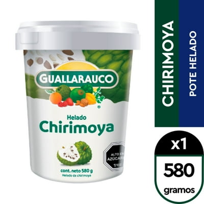 Helado Sabor Chirimoya Pote 580 G Guallarauco