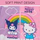 thumbnail image 3 of Sudadera con capucha Hello Kitty para niñas 7‑8 años, rosa, ciruela y con purpurina, 3 of 6