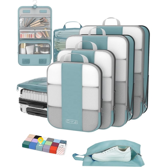Set Organizador de Viaje OlarHike 8 Piezas XL L M S Poliéster