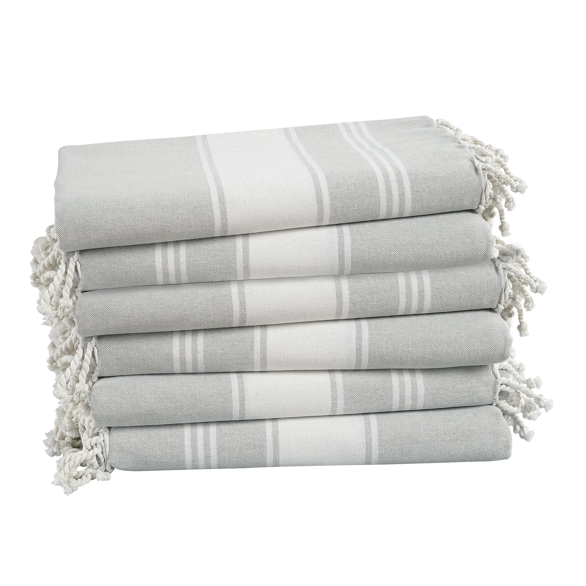 Toallas De Playa Turcas Lane Linen Para Piscina, Juego De 6 Toallas De Playa, 39 X 71 Cm