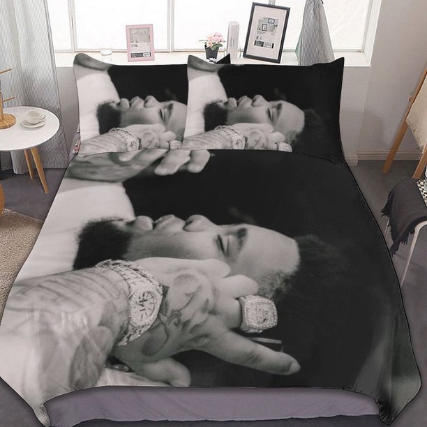 Music Rod Wave Singer 3 Pieces Bedding Sets Soft Comforter Sets Decor Bedroom Gifts