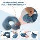 thumbnail image 2 of Almohada inflable de viaje para cuello Keemall en forma de U, lavable, 2 of 8