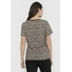 thumbnail image 2 of Polera Mujer Aplicación Macramé Beige Animal Print Corona, 2 of 5