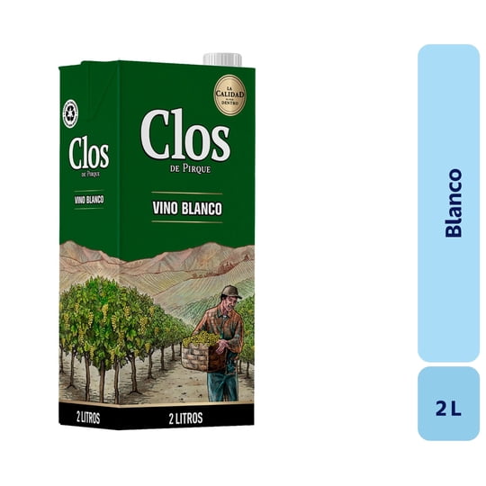 Vino Blanco Caja 2 L Clos De Pirque
