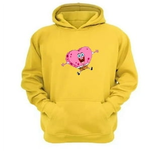 Genérico - Polerón Canguro Esponja Amarillo Amarillo Talla L Unisex