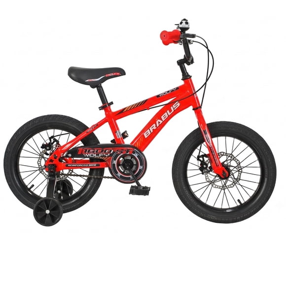Mtb Aro 16 Wolfy 1600st Rojo Frenos Disco