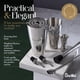 thumbnail image 3 of Set de coctelera Boston Barillio de 9 piezas de acero inoxidable color plata, 3 of 6