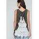 thumbnail image 5 of Blusa CCwholesalesclothings Sin Mangas Con Encaje En La Espalda Y Detalle De Volantes Negro, 5 of 5