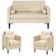 thumbnail image 1 of Sofa Retro 3 Cuerpos 1-1 Pu Beige, 1 of 5