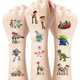 thumbnail image 2 of Tatuajes Temporales WDSANGESS 60 piezas – Pegatinas de Dibujos Animados Anime, 2 of 6
