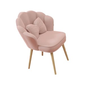 Bothyi - Sillón De Tocador, Bonito Y Suave Sillón Auxiliar, Sillón Decorativo Para Oficina, Sala De Estar, Maquillaje, Color Rosa