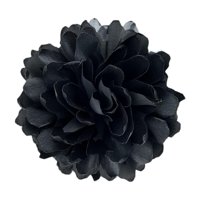 Ioensy - Broche De Flor Grande Para Mujer, Elegante Alfiler De Solapa Para Traje De Banquete De Baile, Color Negro