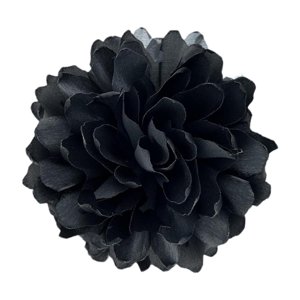 Ioensy - Broche De Flor Grande Para Mujer, Elegante Alfiler De Solapa Para Traje De Banquete De Baile, Color Negro