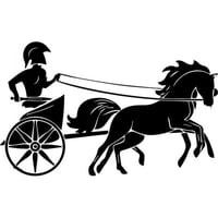 Rienda Libre Graphics - Decomural Roman Gladiator Chariot Ws-32675