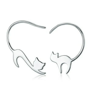 Lukso - Aros Gato Colgantes En Plata 925