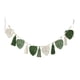thumbnail image 1 of Macramé con hojas para colgar en la pared, telón de fondo bohemio, macramé nórdico para colgar en la pared, tapiz tejido de hojas, exhibición de fotos Verde, 1 of 4