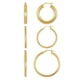 thumbnail image 1 of Aros Argolla Brilliance Plata 925 Baño De Oro 14kt Mujer, 1 of 3