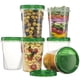 thumbnail image 1 of PLASTICPRO Juego de 6 Contenedores de Almacenamiento de Alimentos con Tapa de Rosca Verde - 32 oz Contenedores Reutilizables para Preparar Comidas - Apto para Congelador y Microondas, 1 of 8