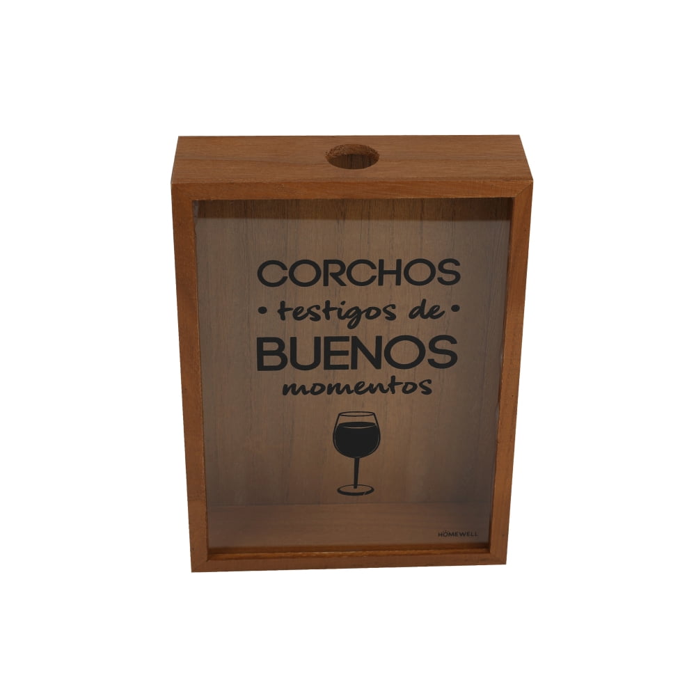 Homewell - Caja Decorativa Para Corchos 24x34x6.5cm