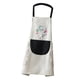 thumbnail image 2 of Delantal de Cocina para Mujer con Bolsillo y Toalla de Mano, Gris, 2 of 3