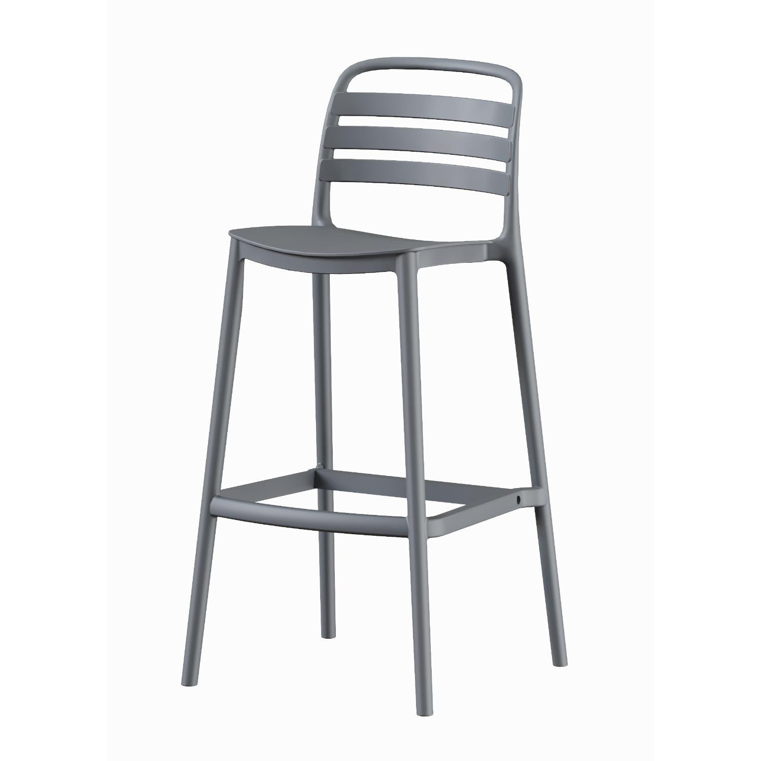 Escandinavia - Piso Taburete Silla Alta Bar Cocina Ragnar 75cm Gris Oscuro Gris Oscuro Tamaño Unico