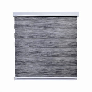 Cortina Roller Duo Zebra Dia Y Noche 180 X 200 Cm Gris Osc Jaspeado Guiza