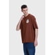 thumbnail image 2 of Polera Hombre Doble Print Texto Chocolate, 2 of 4