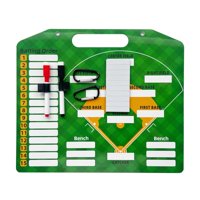 Magideal - Tablero De Alineación De Béisbol, Tablero De Entrenador De Béisbol, Tablero Regrabable Portátil Con Clips Para Bolígrafos, Regalos Para Entrenadores,