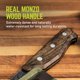 thumbnail image 4 of Cuchillo Nakiri True Utility 5Cr15MoV con Mango de Madera Monzo, 4 of 6