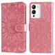 thumbnail image 1 of Funda tipo cartera FOXDOCK para Infinix Note 12 , diseño girasol en relieve, cuero PU, cierre magnético, soporte y tarjetero, 1 of 5