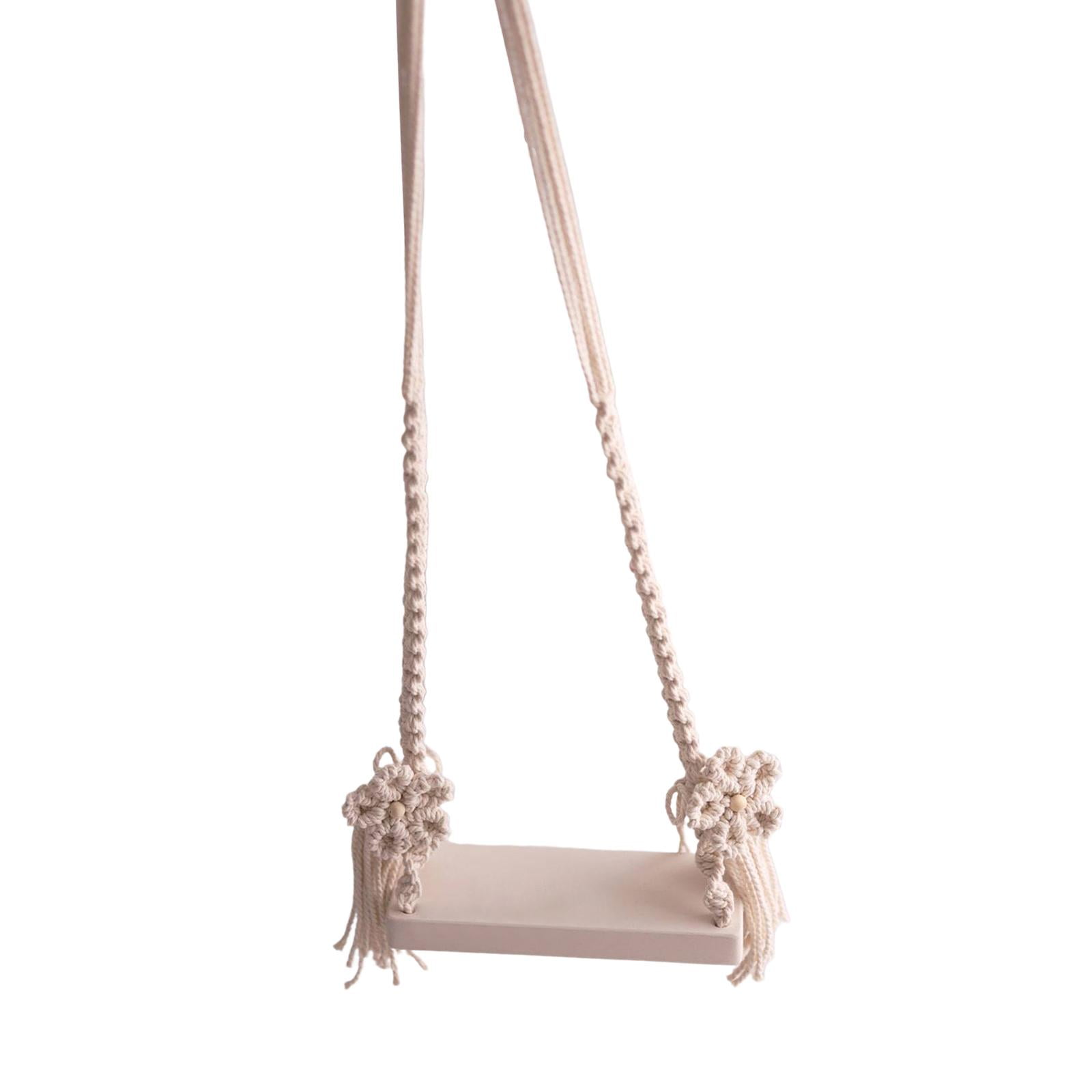 Bothyi - Asientos De Columpio Para Bebé, Accesorios De Fotografía Hechos A Mano Para Niños Y Niñas Recién Nacidos, Color Blanco