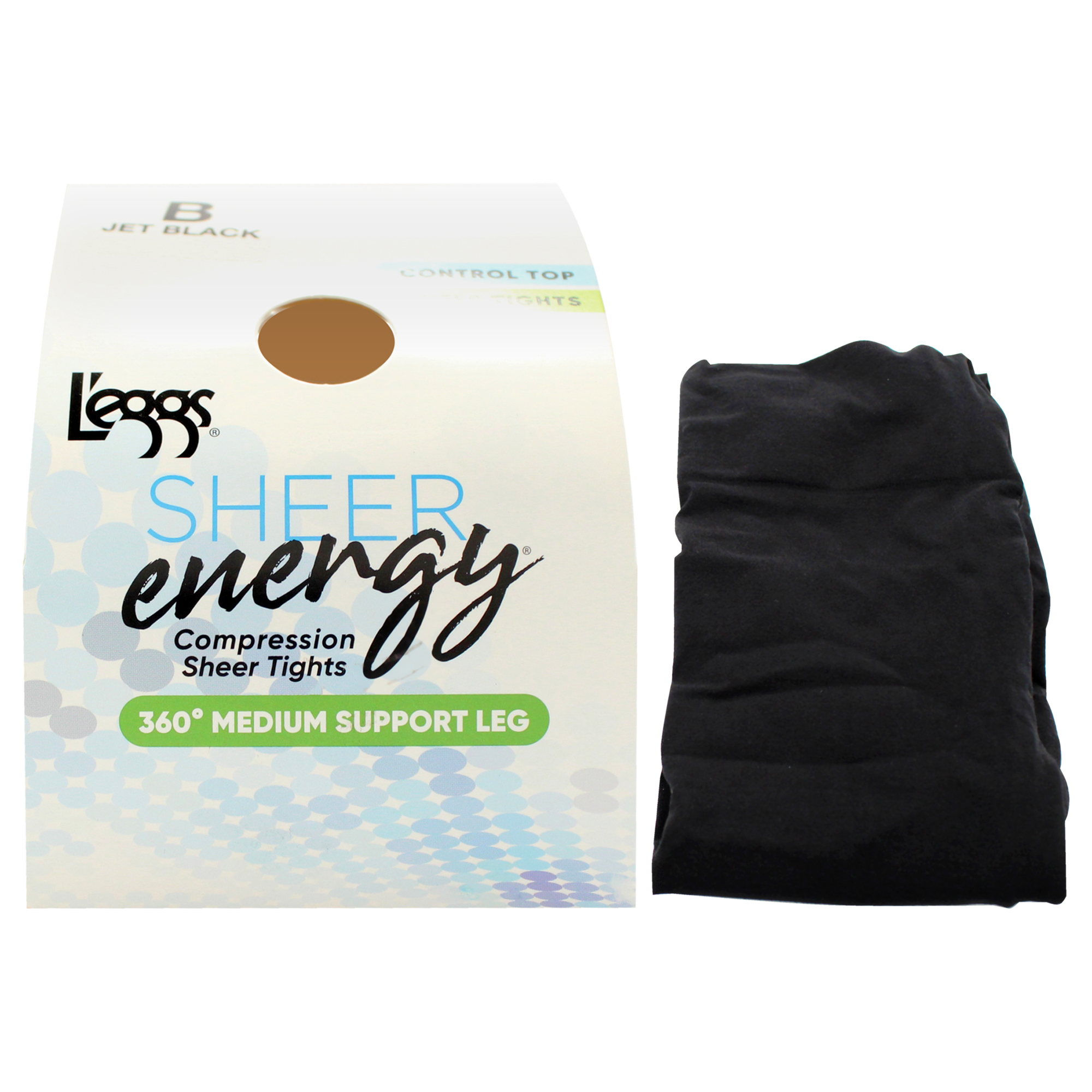 Medias De Compresión Leggs Sheer Energy Lse107 Jet Black