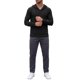 thumbnail image 2 of INSPIRE CHIC Sudadera con Capucha Texturizada para Hombre de Manga Larga Pullover Suéter Casual Hoodies L Negro, 2 of 6