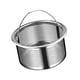 thumbnail image 4 of Colador de fregadero de acero inoxidable, filtro de alimentos reutilizable fácil de limpiar, mango vadeable, cesta de malla para fregadero, colador de Acero 304 altura 4cm, 4 of 5