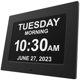 thumbnail image 1 of Reloj digital American Lifetime de 20 cm para personas con demencia, 1 of 9