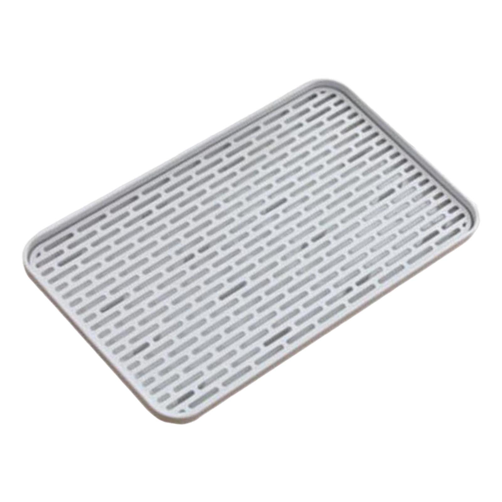 Magideal - Soporte Multiusos Para Bandeja De Goteo, Soporte Para Utensilios De Cocina, Almohadilla De Secado Antideslizante Ligera, Escurridor Para Encimera, Taz Pequeña