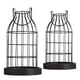 thumbnail image 2 of Farol De Vela De Granja Con Base De Madera Retro Para Encimera, Sala De Estar Interior, 2 of 5