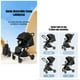thumbnail image 2 of Coche Paseo Reversible Con Mosquitero Focus Negro LuBabycas, 2 of 8
