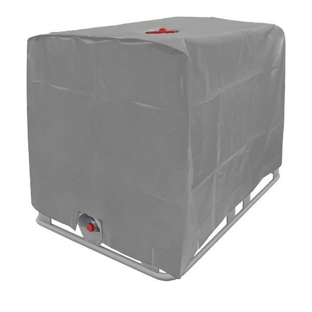 Cubierta para cubo de tonelada IBC, cubierta para tanque de agua exterior de 1000L, tela impermeable y a prueba de polvo