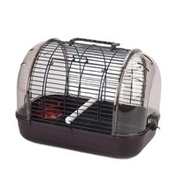 Ioensy - Jaula De Transporte Ligera Para Pájaros, Pequeña, Para Canarios, Periquitos Y Pájaros Pequeños, Color Marrón