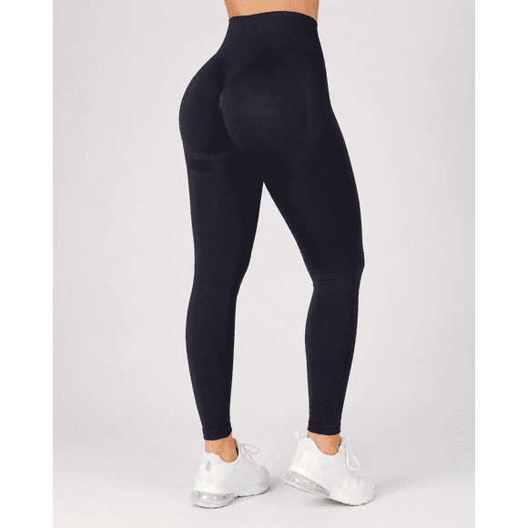 Calza Deportiva Negra Mujer Push Up Levanta Cola Premium
