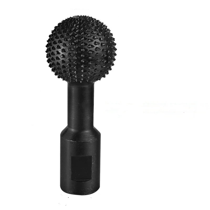 Xusx111 - Anexo De Molienda De Ángulo De Bola Gouge - Burra Rotativa De Esfera De 360 ° Para Talla Rápida En Madera, Cabeza De Molienda Esférica De Acero De Resistencia Pesada Con Dientes Abrasivos (i