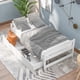 thumbnail image 1 of Twin size platform bed, with two drawers, white, 1 of 3
