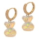 thumbnail image 2 of Pendientes colgantes de oso, pendientes de gota de oso, regalo de joyería, pendientes de tuerca con forma de gota de animal, bonitos pendientes de oso, 2 of 5