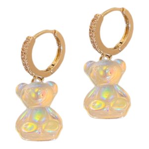 Ioensy - Pendientes Colgantes De Oso, Bonitos Pendientes De Oso De Caramelo A La Moda Para Mujeres, Niñas Y Adolescentes