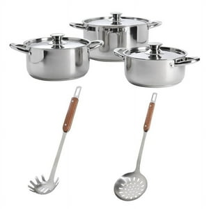 Arthome - Set Bateria De Cocina 8 Piezas Acero Inoxidable Coc16