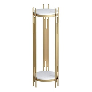 Genérico - Porta Macetas Redonda Decorativa Elegante 2 Niveles 70Cm Jhn
