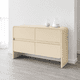 thumbnail image 2 of Cómoda "Volcán" 4 Cajones Mueble de Madera - Beige - 120x40x90 cm, 2 of 3