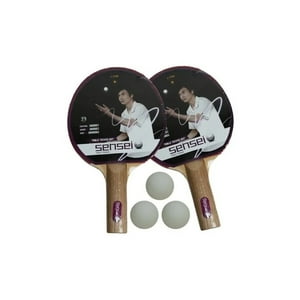 Set Ping Pong Sensei 2 Paletas + 3 Pelotas