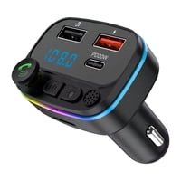 Transmisor Fm Bluetooth Irm Para Auto Pd 20W Usb Microsd Manos Libres Cargador 12V-24V